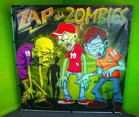 Zap the Zombies Carnival Free Standing Frame Game Rental