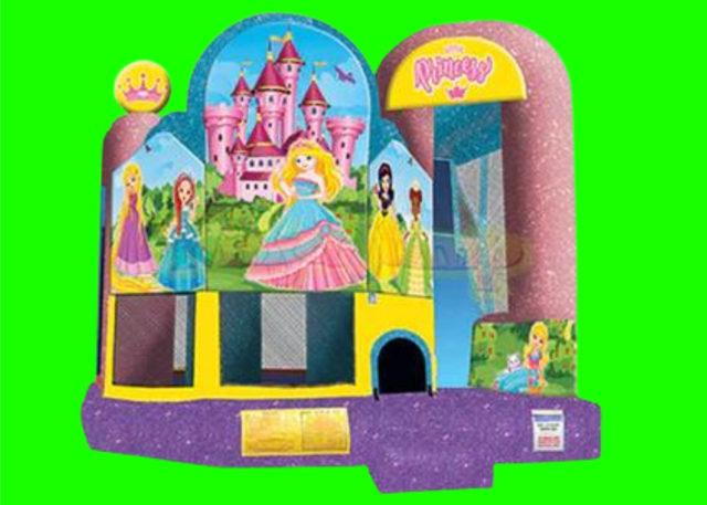 Little Princess Glitter Bounce House and Slide DRY Little Princess Glitter Bounce House and Slide DRY