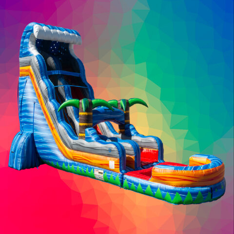 Tropical Fireblast Tsunami Water Slide 22ft Tropical Fireblast Tsunami Water Slide 22ft