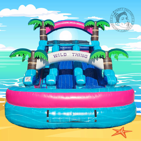 14ft Wild Thing Dual Lane Waterslide 14ft Wild Thing Dual Lane Waterslide
