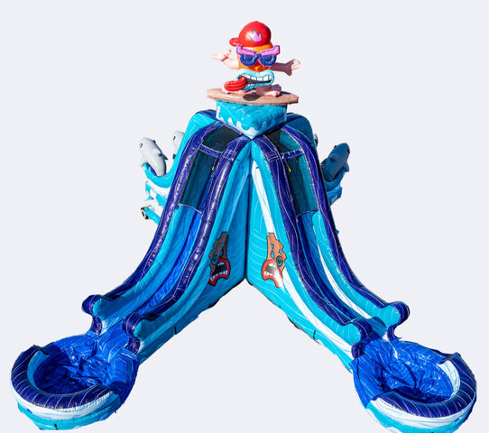 22FT TIKI TOVI DUAL WATERSLIDE 22FT TIKI TOVI DUAL WATERSLIDE