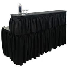 Table, Portable 6' Bar Kit w/ Bar Riser & Skirting Table, Portable 6' Bar Kit w/ Bar Riser & Skirting
