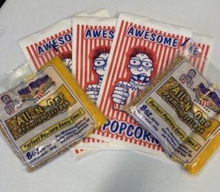 Two Popcorn Kits with Bags Two Popcorn Kits with Bags