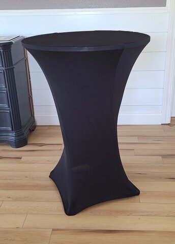 Fitted Bistro Table Cover (Black) Fitted Bistro Table Cover (Black)