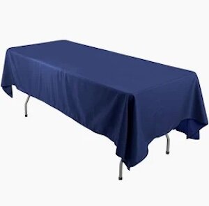 Table Linens, Navy 60 x 126 Table Linens, Navy 60 x 126