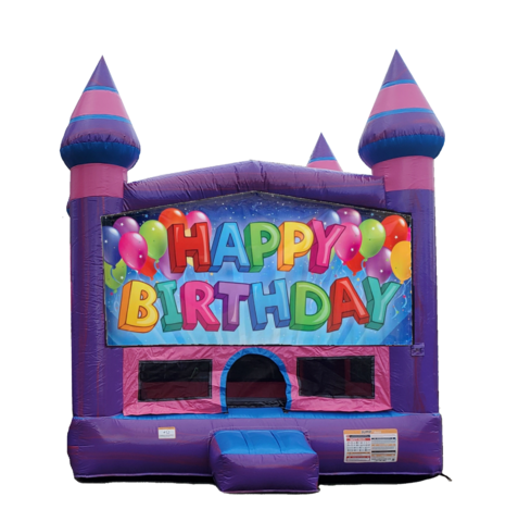 Happy Birthday Purple Castle Moonwalk