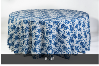 Blue Toile 90x156 (8ft) Tables