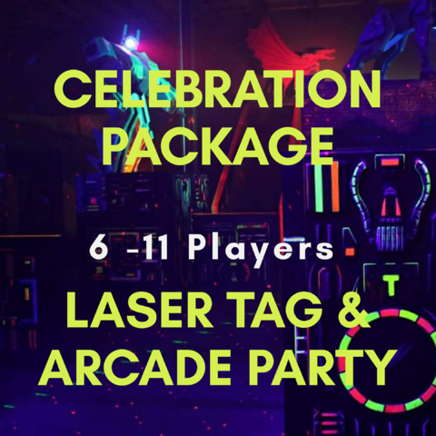 Celebration Laser Tag & Arcade 6-11 Players Celebration Laser Tag & Arcade 6-11 Players