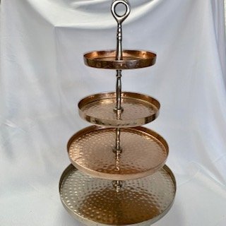Hammered Copper Collection: 4-Tier Display