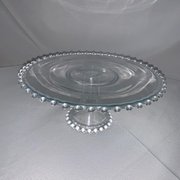 Cake Stand: Glass with Ball Edge 12"