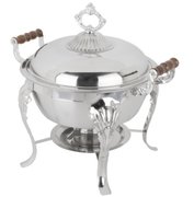 Chafer, Fancy Stainless Steel Round