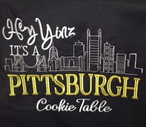 Specialty: 54" Square, Black, Pittsburgh Cookie Table