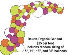 Balloon Garland, Deluxe Organic, price per foot