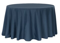 120" Solid Poly Round Navy (While Supplies Last)