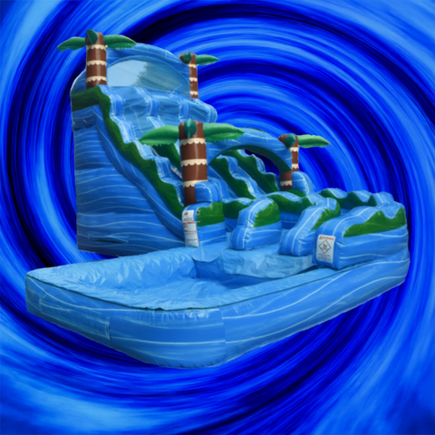 18Ft Vortex Dual Lane Water Slide 18Ft Vortex Dual Lane Water Slide