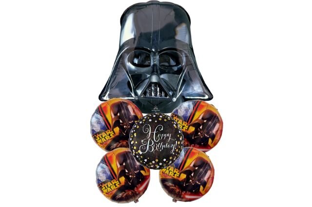 Star Wars Darth Vader Birthday Balloon Bouquet Star Wars Darth Vader Birthday Balloon Bouquet