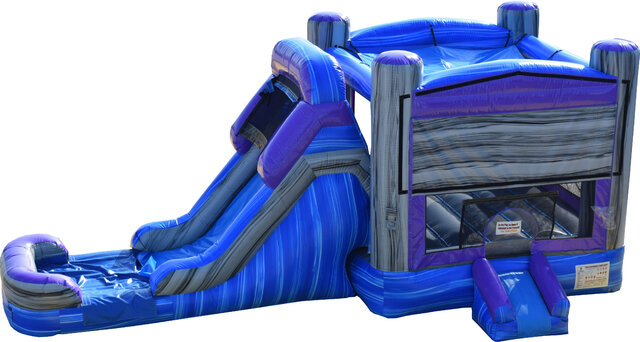 Blue Marble Jump and Water Slide Blue Marble Jump and Water Slide