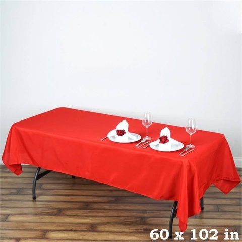 Polyester Tablecloths Red 60x102