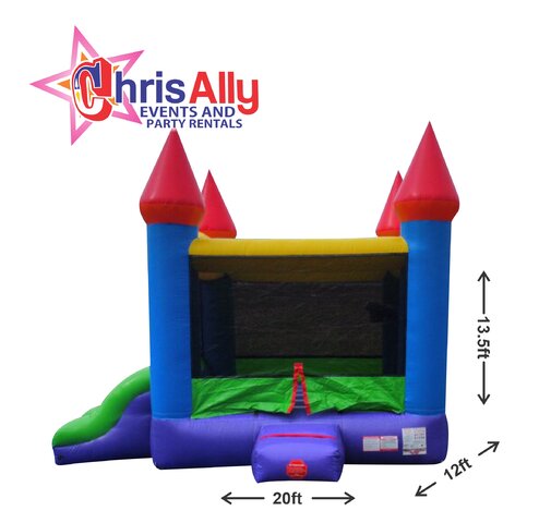 Small Castle  Combo Dual Slide Toddler