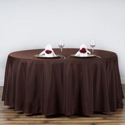 Round Tablecloth 108" Brown 