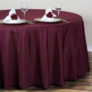 Round Tablecloth 120" Polyester Burgundy