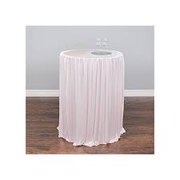 30 In Round Chiffon Strech cocktail Table Skirt Pink