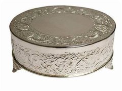Silver Cake Stand 18'