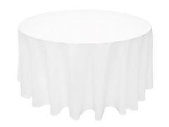 Round Tablecloth 108" White