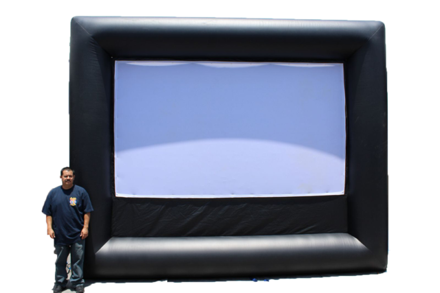 12'x7' Inflatable Movie Screen, Sound System, Projector 12'x7' Inflatable Movie Screen, Sound System, Projector