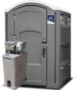 Portable Restroom Handicap Gray with Sink Portable Restroom Handicap Gray with Sink