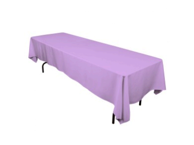 Linen: Lavender Rectangular Tablecloth 60 Linen: Lavender Rectangular Tablecloth 60