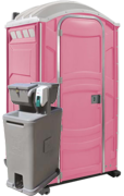 Portable Restroom Pink with Sink Portable Restroom Pink with Sink