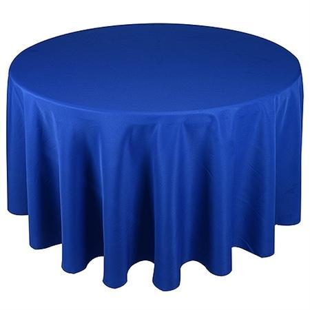 Linen: Royal Blue Round Tablecloth 108 Linen: Royal Blue Round Tablecloth 108