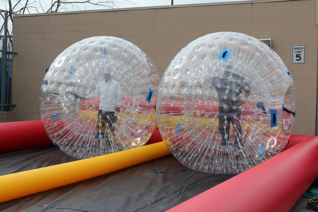 Zorb Ball Race Track with 2 Zorb Balls 20'x75' Zorb Ball Race Track with 2 Zorb Balls 20'x75'