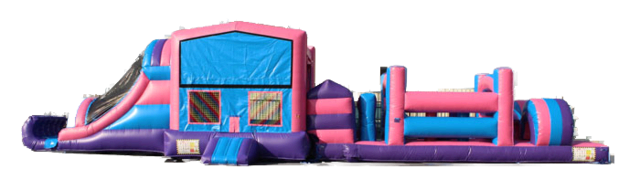 50' Pink Obstacle Course Modular 13'x50' 50' Pink Obstacle Course Modular 13'x50'