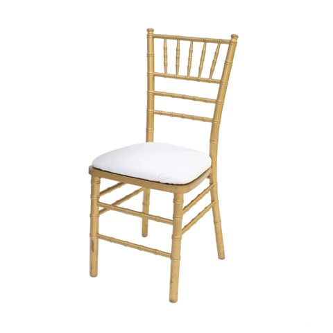 Gold Chiavari Adult Chair with Cushion