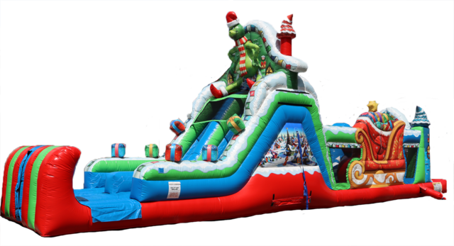 50' Grinch Obstacle Course 13'x50' H927 50' Grinch Obstacle Course 13'x50' H927