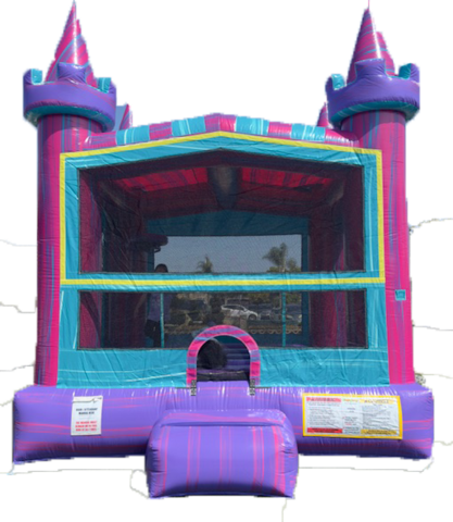 Turquoise Marble Castle Jumper 13'x15' J306 Turquoise Marble Castle Jumper 13'x15' J306