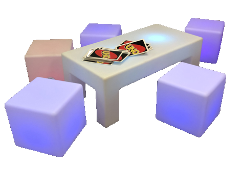 LED Package #1 (1 LED Center Table, 4 LED Cubes) LED Package #1 (1 LED Center Table, 4 LED Cubes)
