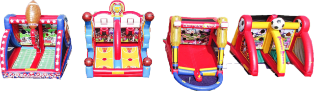 4 Sport Championship Games (Batter-Up Baseball, First Down Football, Soccer Fever, Shooting Stars Basketball) 50'x16' H812+H813+H814+815 4 Sport Championship Games (Batter-Up Baseball, First Down Football, Soccer Fever, Shooting Stars Basketball) 50'x16' H812+H813+H814+815
