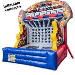 <b><font color='red'><b>Connect 4 Inflatable<font color='blue'><br><large>Played with a basketball<br></large></font></b></font></b>