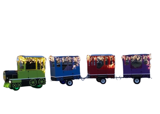Holiday Lighted Trackless Train