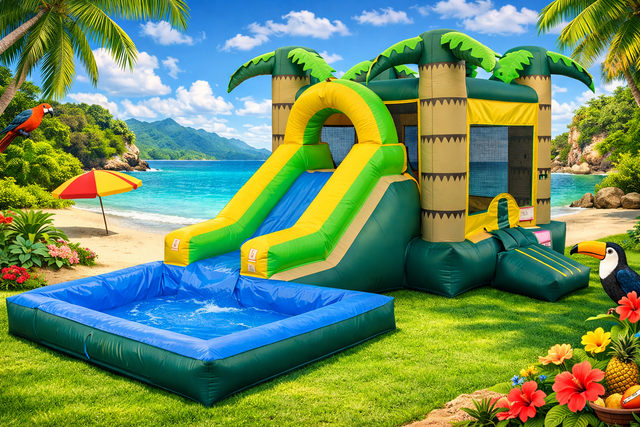 Tropical Paradise Combo with Splash Pad Tropical Paradise Combo with Splash Pad