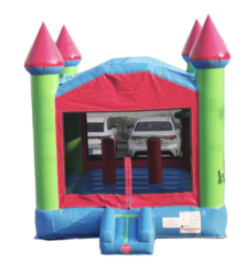 14' Blue, Green & Red Bounce House
