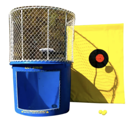 Blue Portable Dunking Booth with New Wingless Design 
