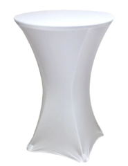 White Cocktail Table Cover