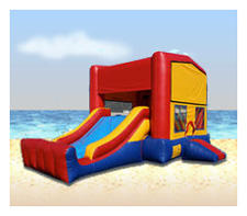 Mini 3 in 1 Moonwalk/Slide Combo Inflatable Party Rental
