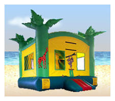 Tropical Jungle Jumper Inflatable Party Rental