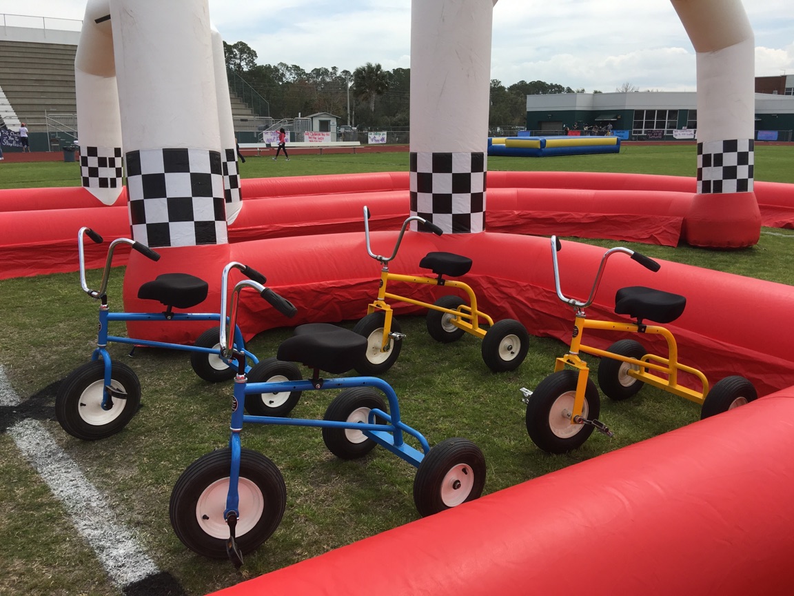 kiddy giant trikes for rent in jacksonville florida