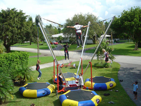 euro bungy reverse bungee jumping trampoline rental in jacksonville florida